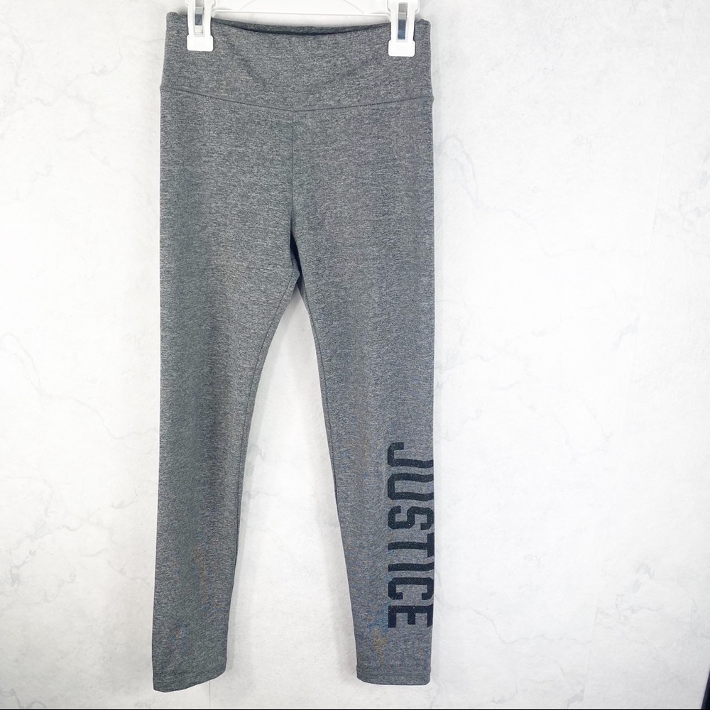[Justice] Classic Gray Mesh Leggings